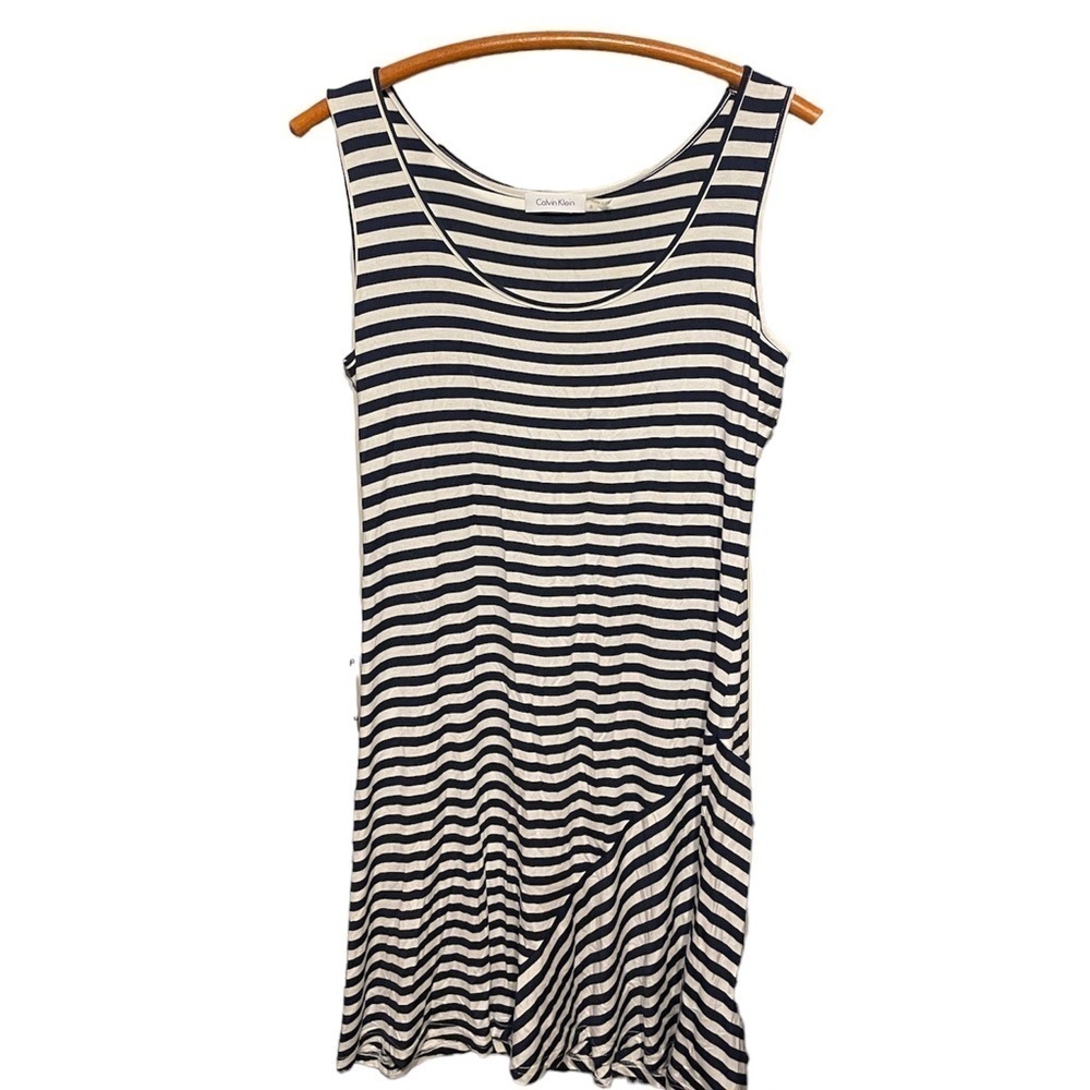 Calvin Klein Stripe Sleeveless Dress